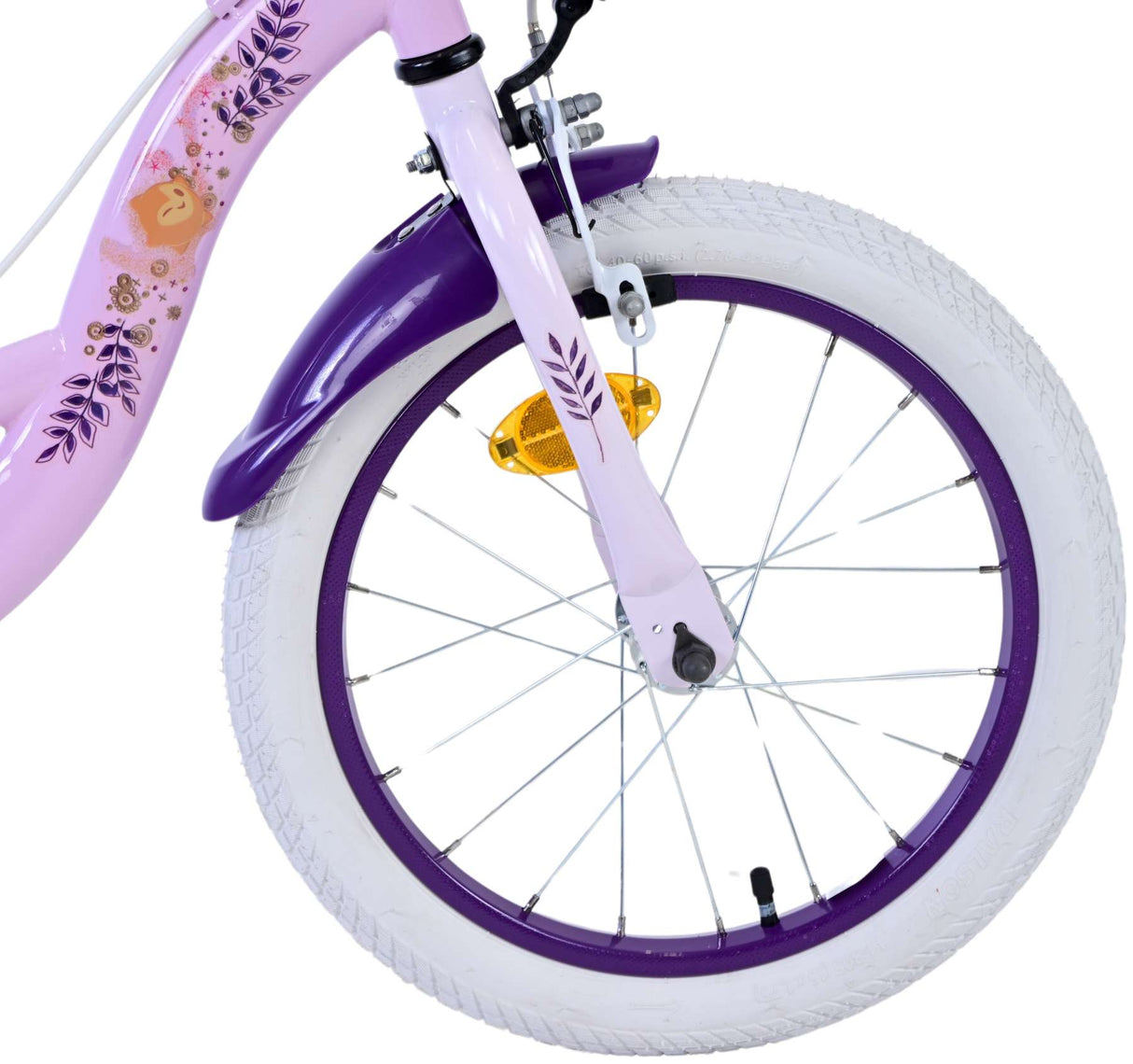 Wünschen Sie Disney Children's Bicycle - Mädchen - 16 Zoll - Lila - Zwei Handbremsen