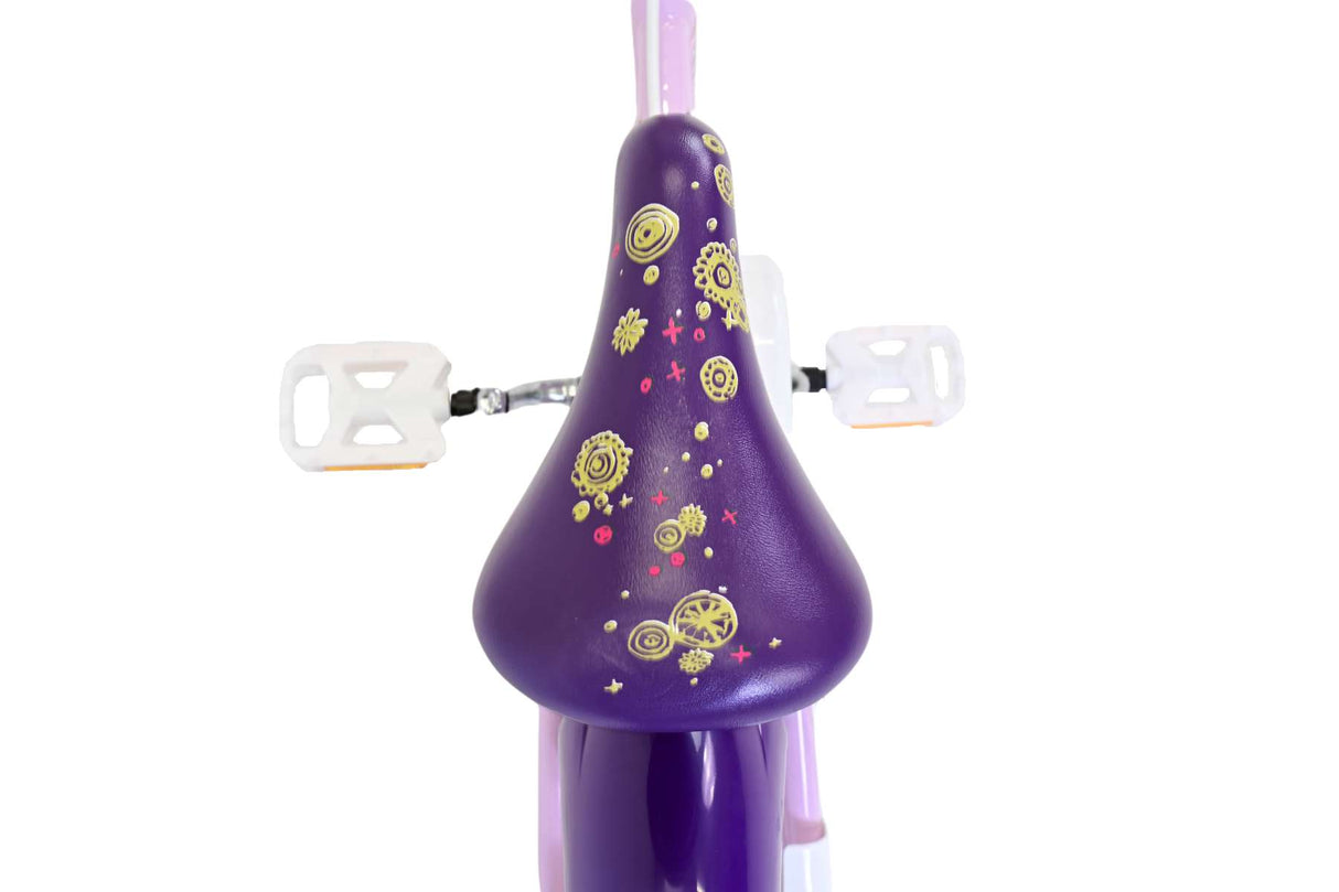 Wünschen Sie Disney Children's Bicycle - Mädchen - 16 Zoll - Lila - Zwei Handbremsen