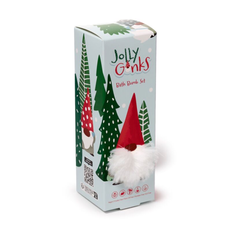 Beauty-Geschenkset mit 3 Weihnachtszwerg-Badebomben