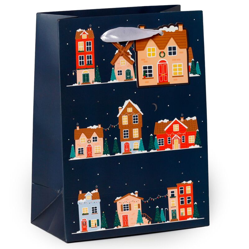 Weihnachten Weihnachtsdorf - Geschenktüte mittel