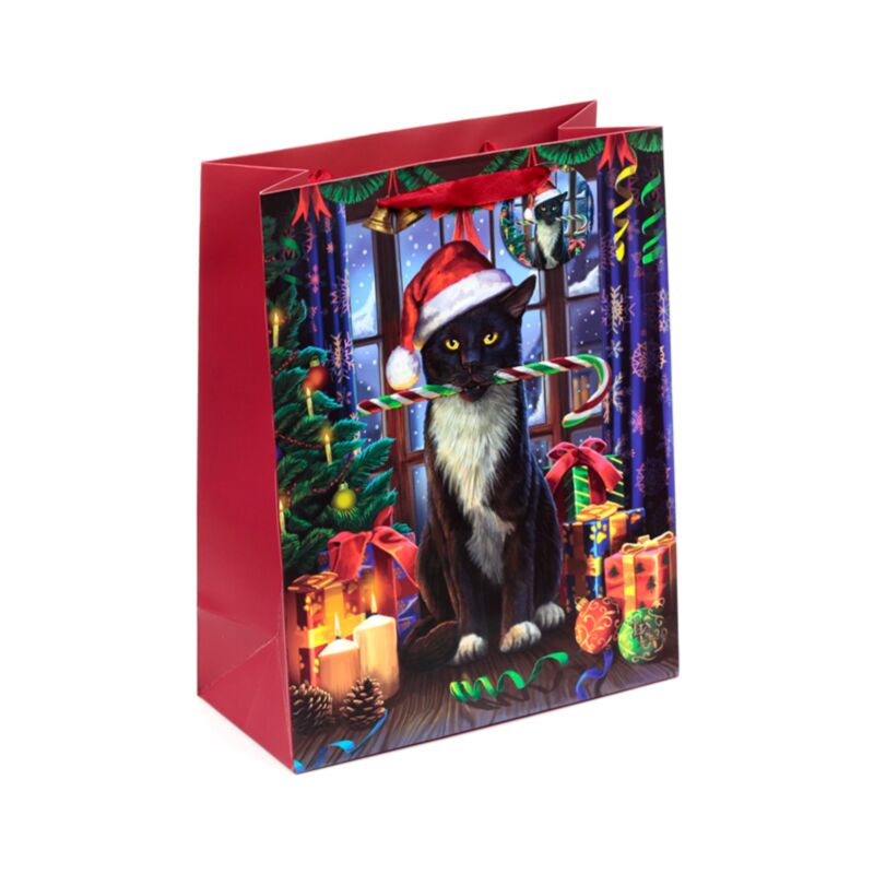 Lisa Parker Weihnachts-Krampus-Katze-Geschenktüte, groß