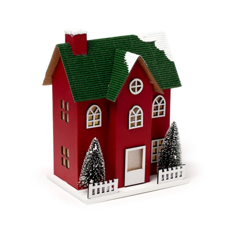 Weihnachtsweihnachtsstadthaus-LED-Dekoration