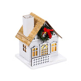 Winterwunderland-Weihnachtskranz-Haus-LED-Dekoration