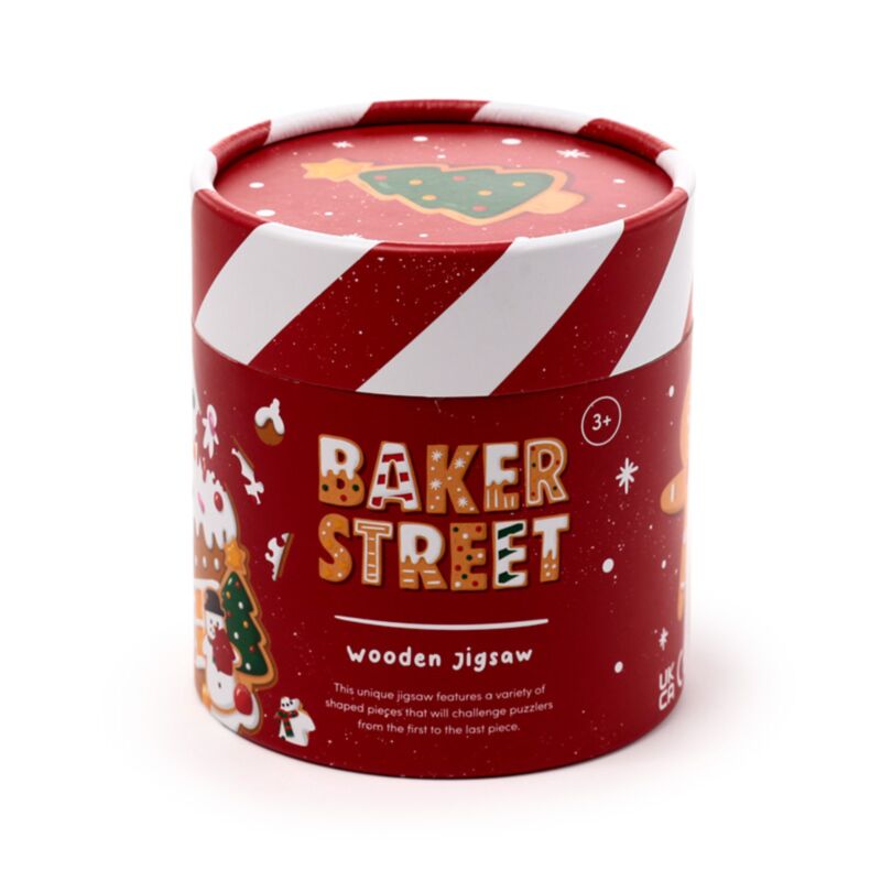 Weihnachts-Lebkuchenbäckerstraße-Puzzle mit 130 Teilen