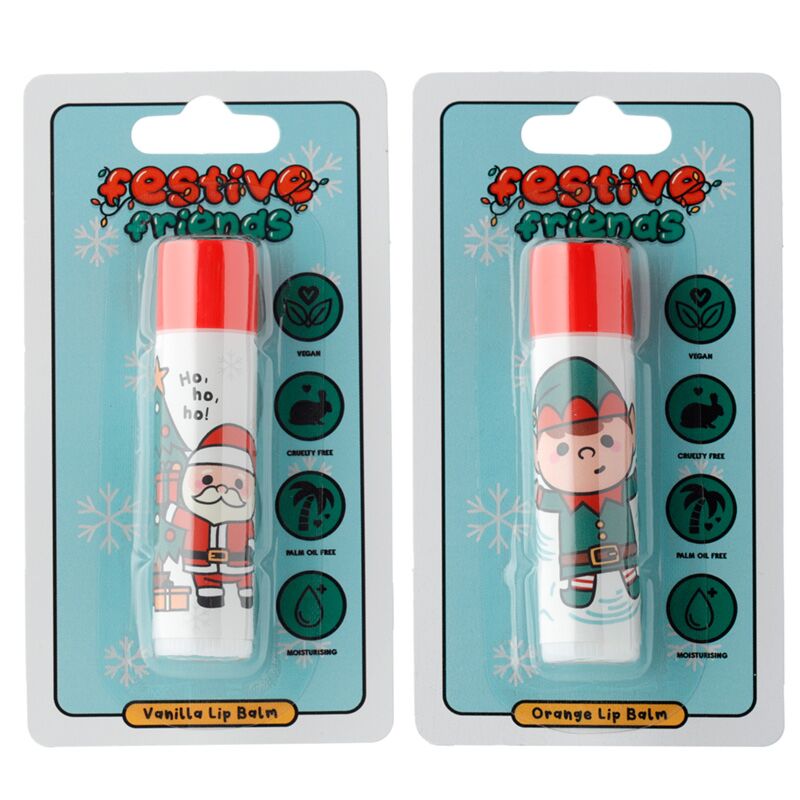 Weihnachtselfen-Lippenbalsamstift – Orange-Vanille