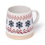 Schneeflocken-Becher aus Steinzeug