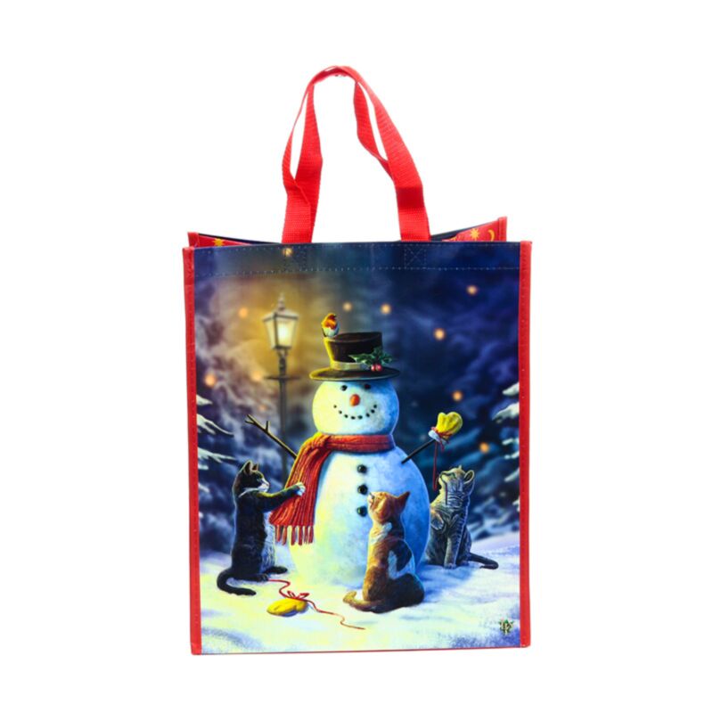 Hoppe Lisa Parker Weihnachtskatzen-Schneemann nachhaltige SR-Tasche