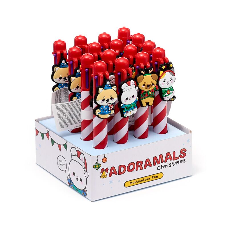 Mehrfarbiger Weihnachts-Adoramals-Stift (6 Farben)