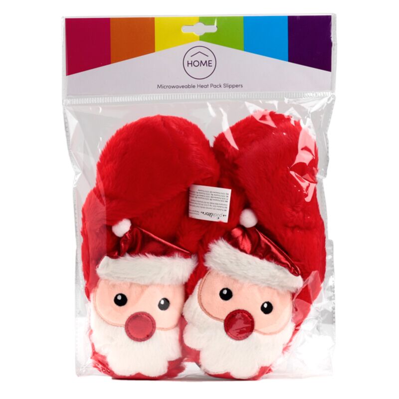 Weihnachtsmann-Mikrowellen-Wärmepackungs-Hausschuhe (Unisex-Einheitsgröße)