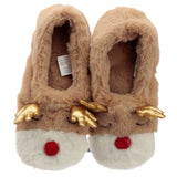 Rentier-Mikrowellen-Wärmepackungs-Hausschuhe (Unisex-Einheitsgröße)