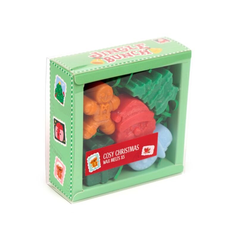 Jingle Weihnachtsset mit 5 geformten Wachsschmelzen