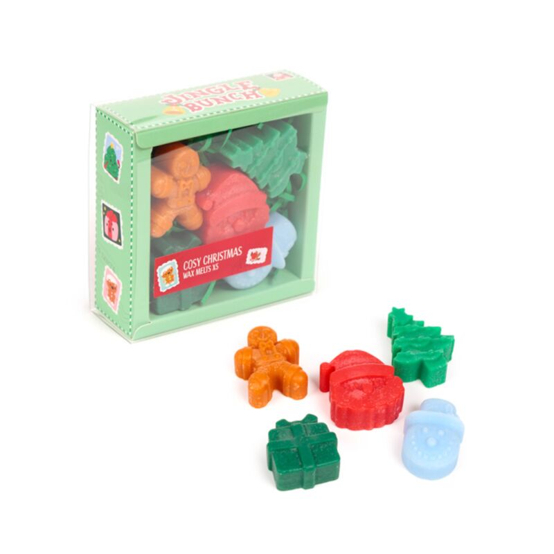 Jingle Weihnachtsset mit 5 geformten Wachsschmelzen