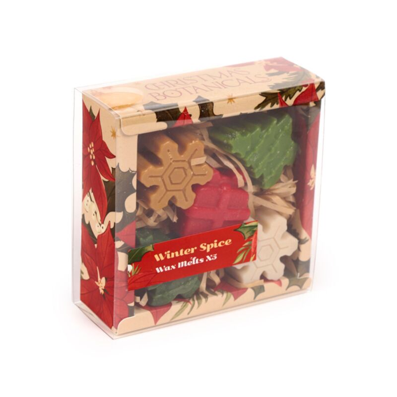 Winterkräuter-Weihnachts-Botanicals-Set mit 5 Wachsschmelzen