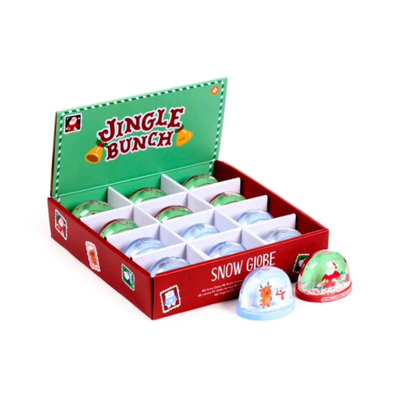 Jingle Christmas mittelgroße glitzernde Schneekugel