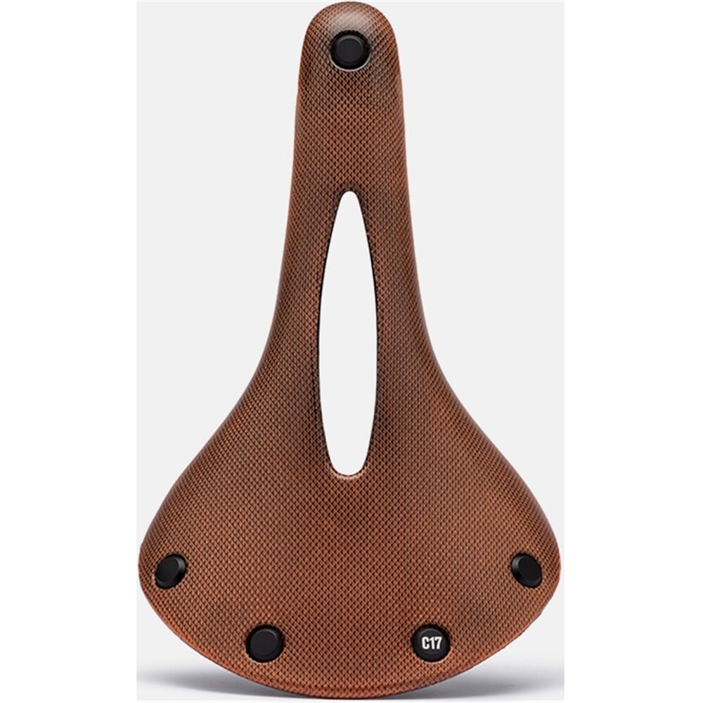 Brooks Saddle C17 Carved Orange