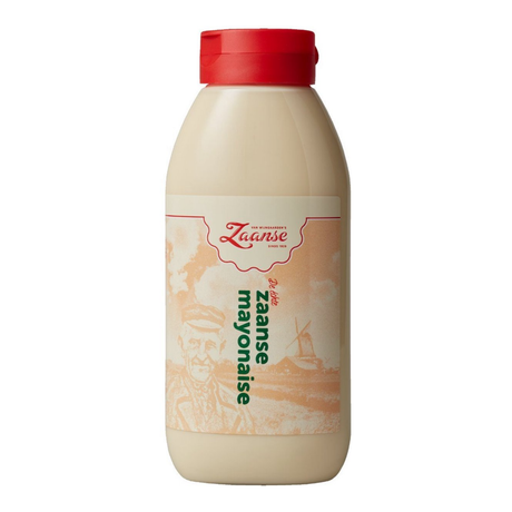 Van Wijnen's Zaanse Zaanse Mayonnaise-Quetschflasche von oben nach unten (750 ml)