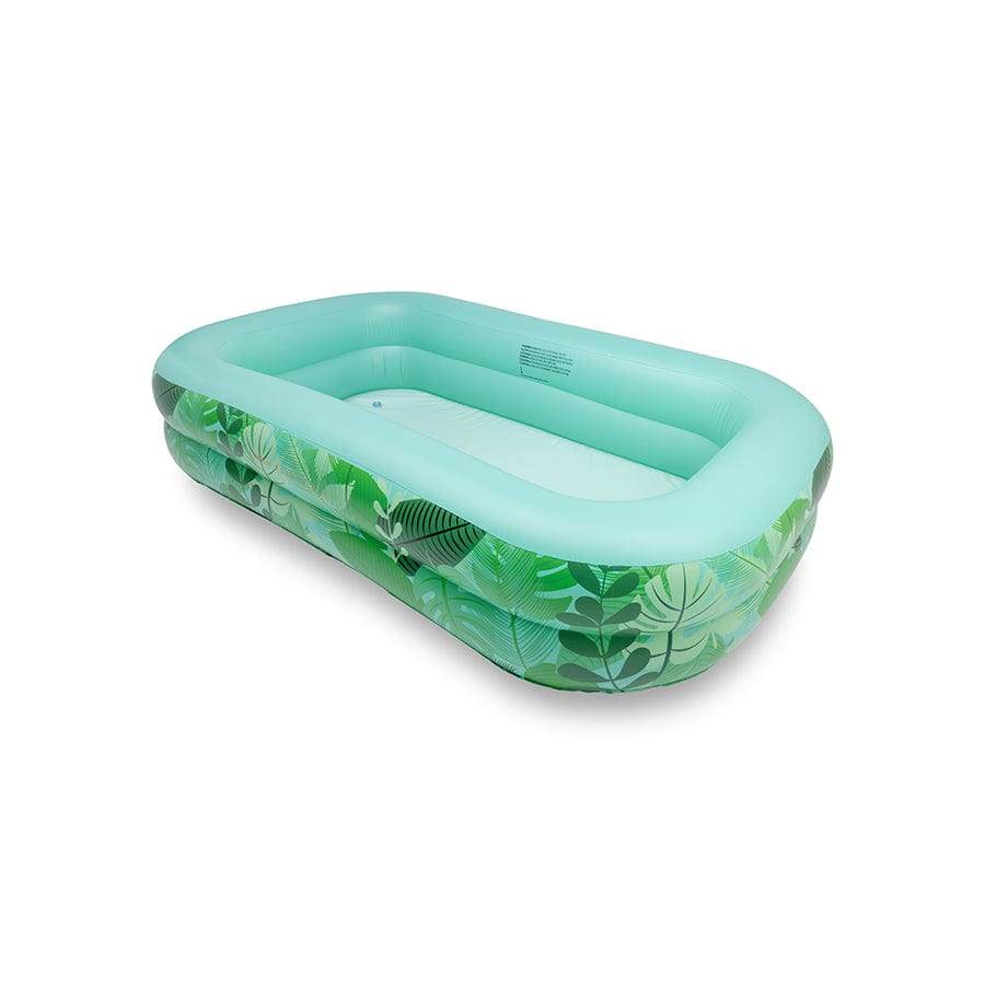Tropischer Traum | grüner aufblasbarer Pool 211 x 132 x 46 cm