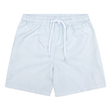 Blaue Streifen | Blaue weiße UV-Badehose für Jungen und Herren