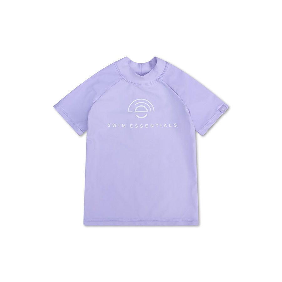 Reine Töne | Lila UV-Badeshirt mit kurzen Ärmeln
