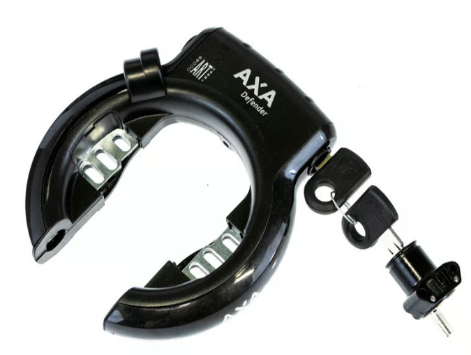 Axa Defender-Schloss mit Bosch Power Tube-Akkuschloss schwarz