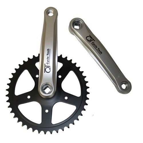 Qtcychectech QT Cycle Tech Crank Cost 46 TODS 170 mm 1 8 + 3 32 STAAL 0702780