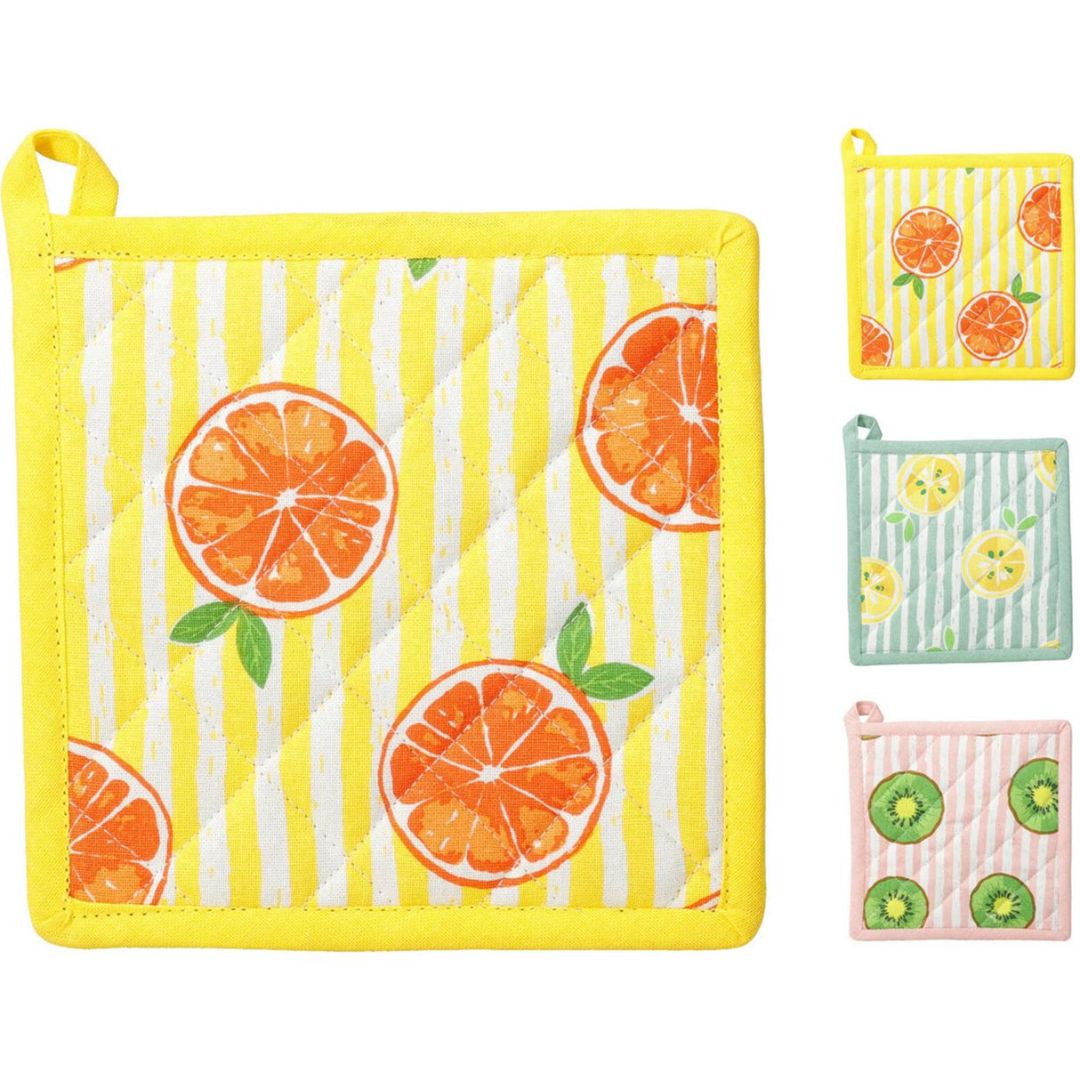 Home styling pannenlap 20x20cm 3 assorti