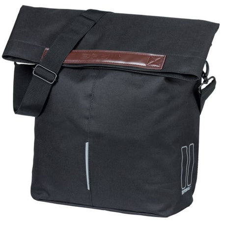 Basil Tasche City Shopper schwarz | Mikrofonhaken | 16l