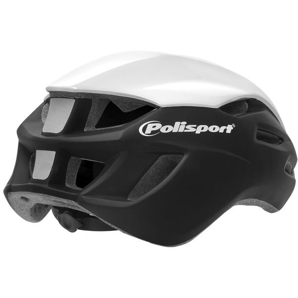 Polisport-Helm Aero Road Matt Weiß Glanz weiß grau l 58-61cm