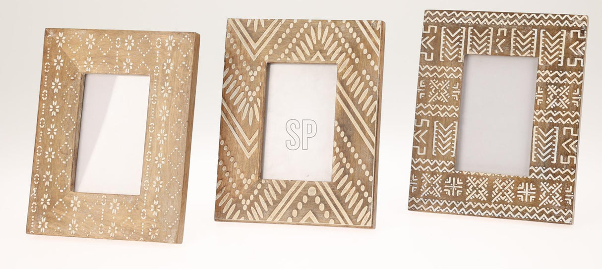 Home-Styling-Fotorahmen aus Mangoholz, 21 x 26 cm
