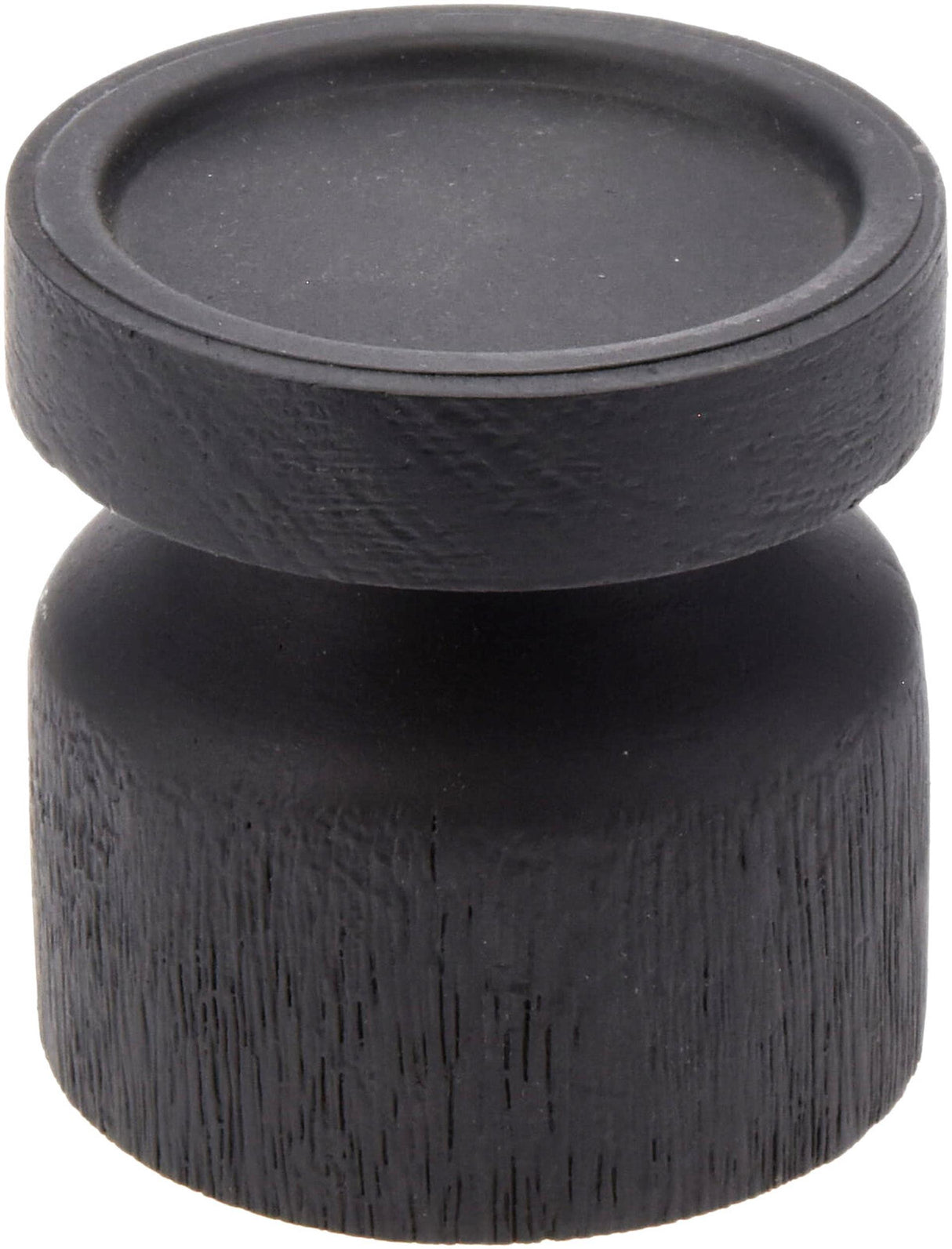 Home Styling Kerzenständer Holz schwarz 10cm für Stumpenkerze