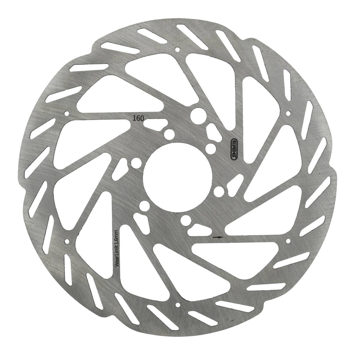 Elvedes Cable Systems BV Edelstahl-Bremsscheibe 6-Loch 160 mm mit Sensormagnet