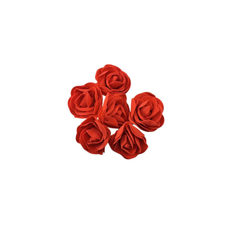 Set mit 6 Filzrosen 5,5x5x3,8 cm