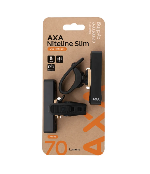 Axa Beleuchtungsset Niteline Slim USB