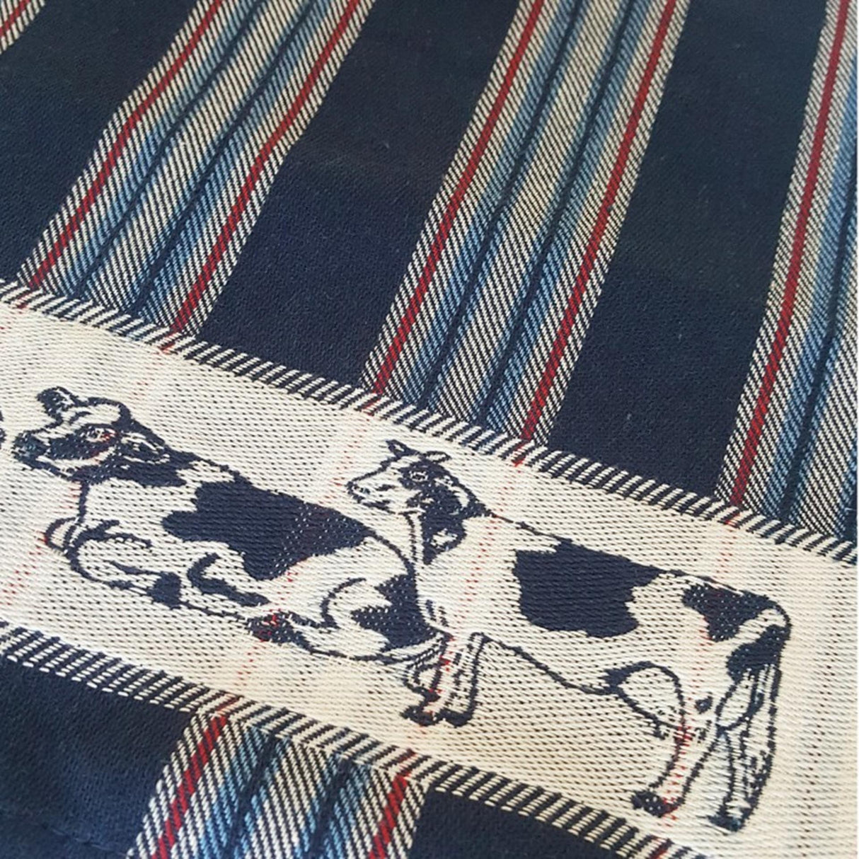 Ddddd theedoek friesian blue 60x65cm 6 stuks