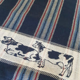 Ddddd theedoek friesian blue 60x65cm 6 stuks