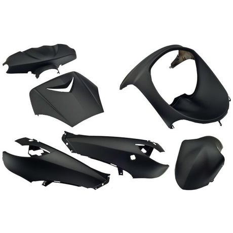 Kantenplatten-Set 6-teilig für Peugeot Vivacity bis Baujahr 2008 – mattschwarz