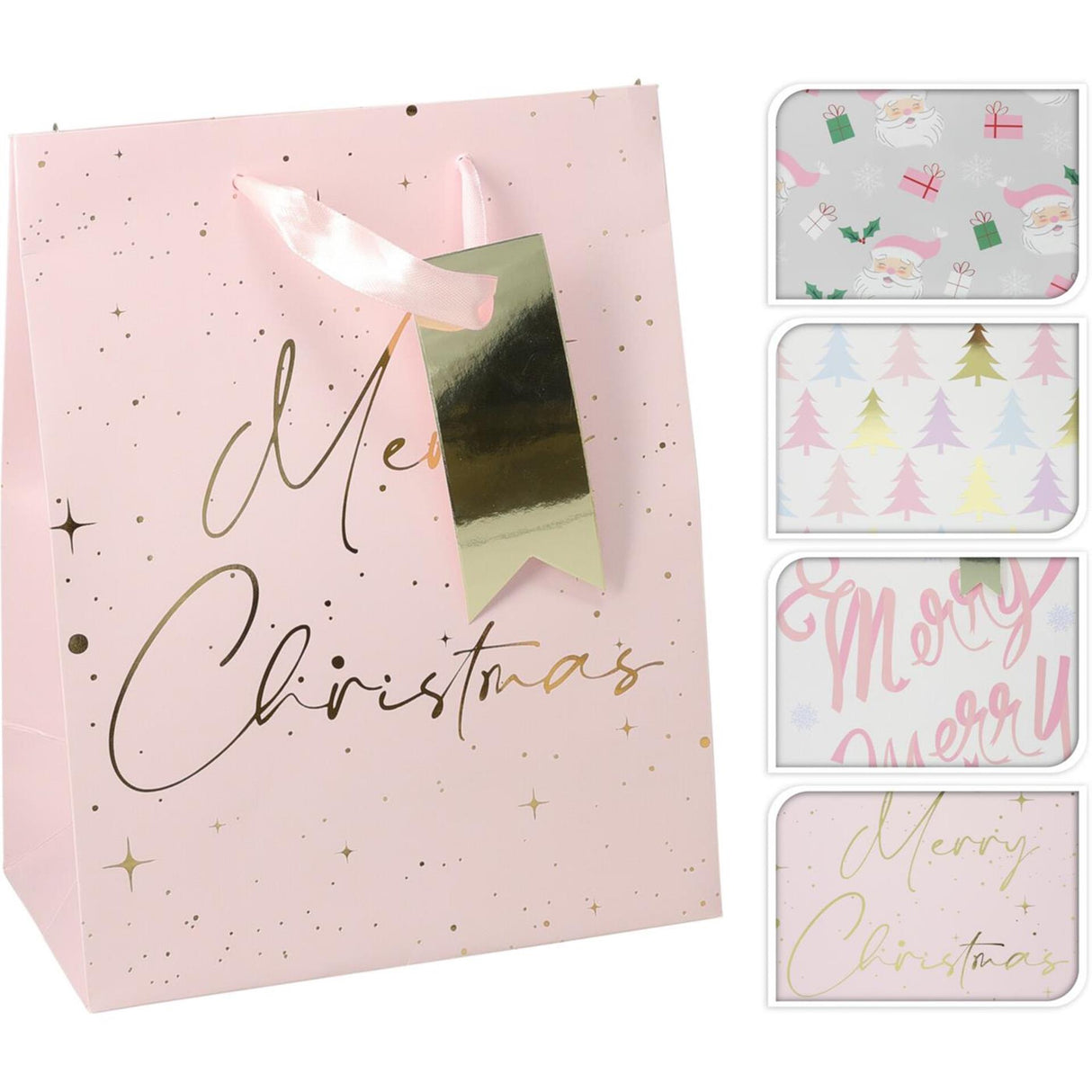 Home styling geschenktas kerst m 4 assorti