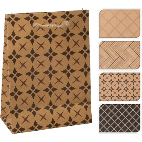 Home Styling Geschenktüte Kraft xs 4 sortiert