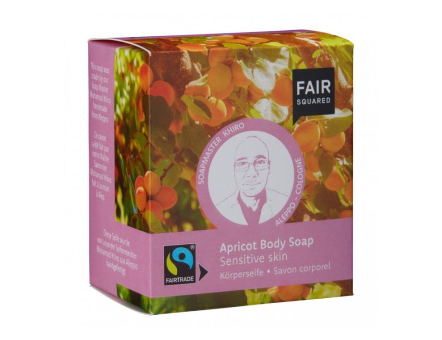 Faire quadratische Seife Block 2 St. empfindliche Haut - Apricut