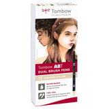 Tombow • Pinselstift, Dual-Pinselstift, 12 Porträtfarben