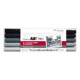 Tombow • Abt Pro Alkoholbasiertes Marker-Set in coolen grauen Farben, 5-tlg