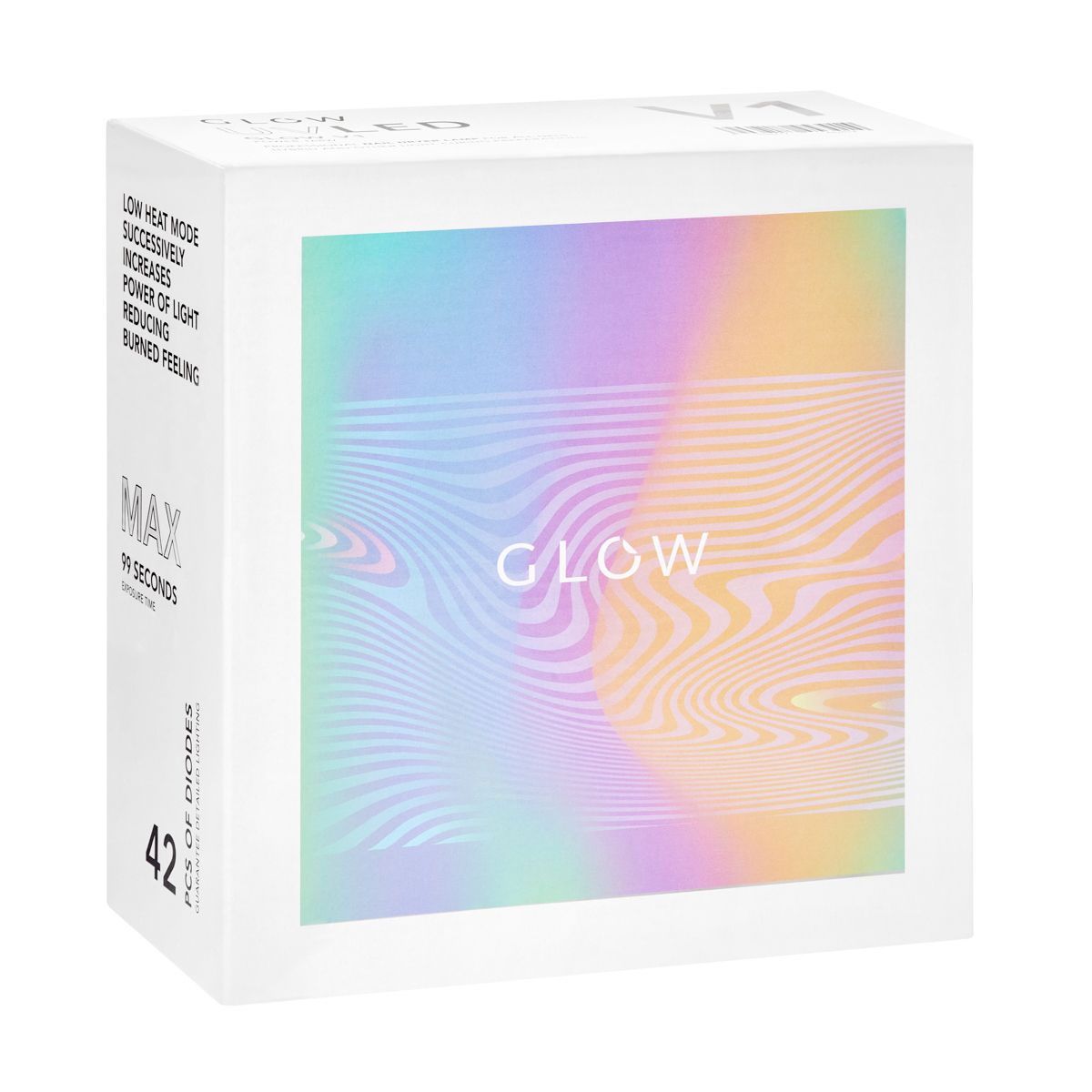 Glow v1 UV-LED-Lampe, dual 168 W, Weiß mit Metallic-Blau