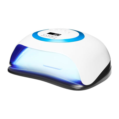 Glow v1 UV-LED-Lampe, dual 168 W, Weiß mit Metallic-Blau