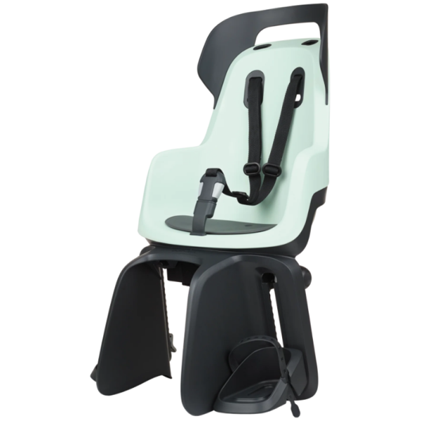 Bobike Kindersitz hinter Go Maxi RS mit Rahmenmontage (FF) und Schlafposition – Pfefferminze