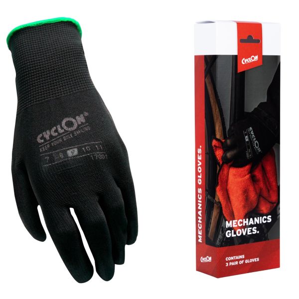 Cyclon -Montage -Handschuhe M9 - Grün (20 Paar)