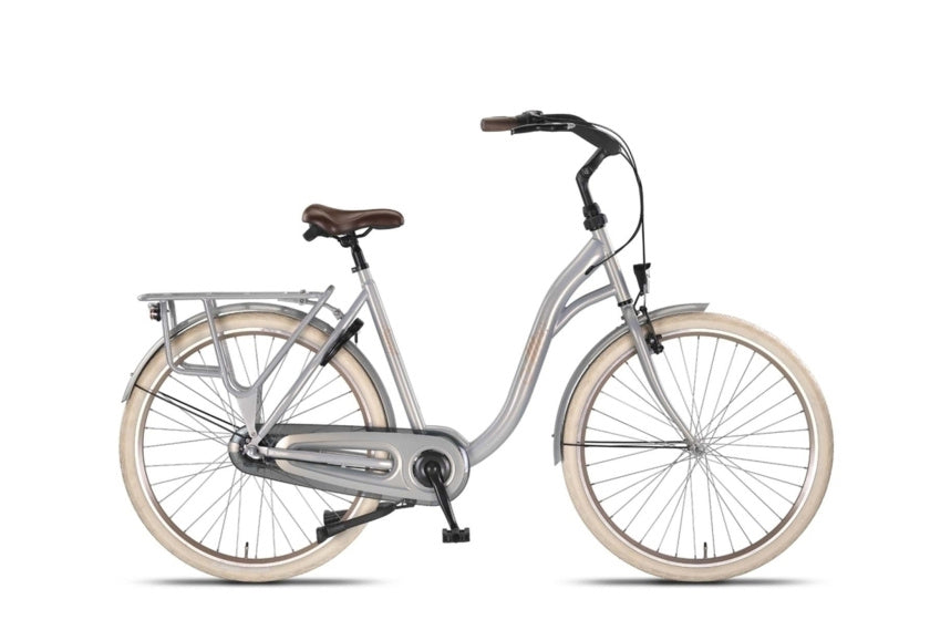 Altec süßes Mutterfahrrad 28 Zoll 56 cm Damen 3G Rollenbremse Silber