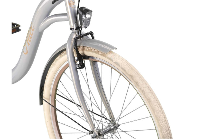 Altec süßes Mutterfahrrad 28 Zoll 56 cm Damen 3G Rollenbremse Silber