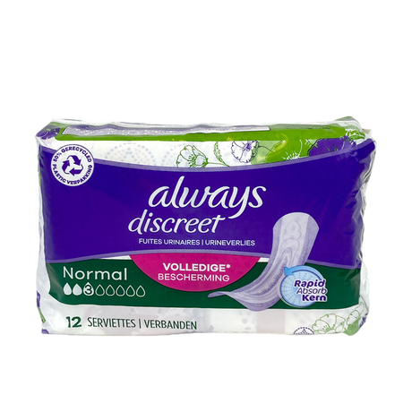 Always discreet incontinentieverband voor urineverlies normal size 3 12 stuks