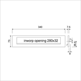 Ami briefplaat dl deurdikte 53 57 veer f1 - 400105