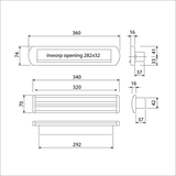 Ami briefplaat tochtklep ep 975 f1 schachtdelen deurdikte 24 climate comfort - 400573